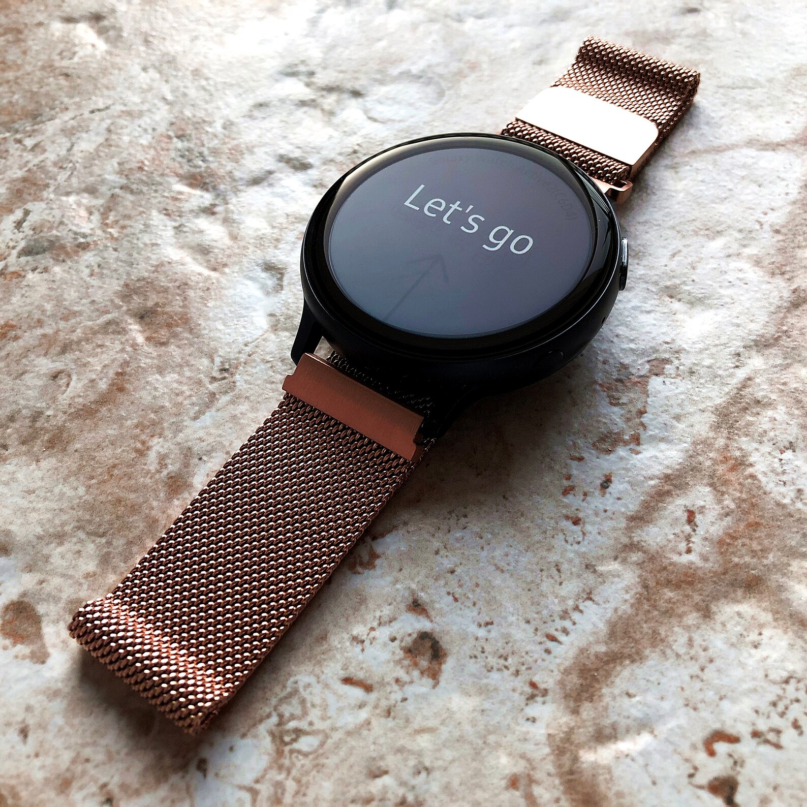 Samsung Rose Gold Stainless Steel Band for Galaxy Watch Active Etsy