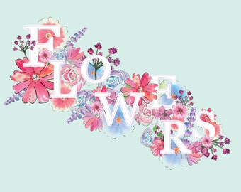 Digitale Floral Aquarell Png Pack