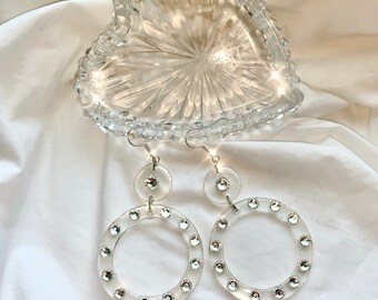 Y2k inspiriert klare Reifen mit Strass