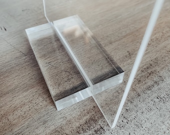 Acrylic Blank Stands | DIY Wedding Sign | Calligraphy |  DIY Signs | Acrylic Wedding | Blank Lucite | Guestbook | Table Numbers | Minimalist