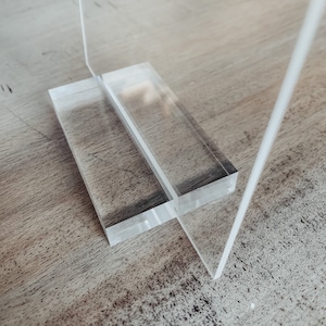 Acrylic Blank Stands | DIY Wedding Sign | Calligraphy |  DIY Signs | Acrylic Wedding | Blank Lucite | Guestbook | Table Numbers | Minimalist