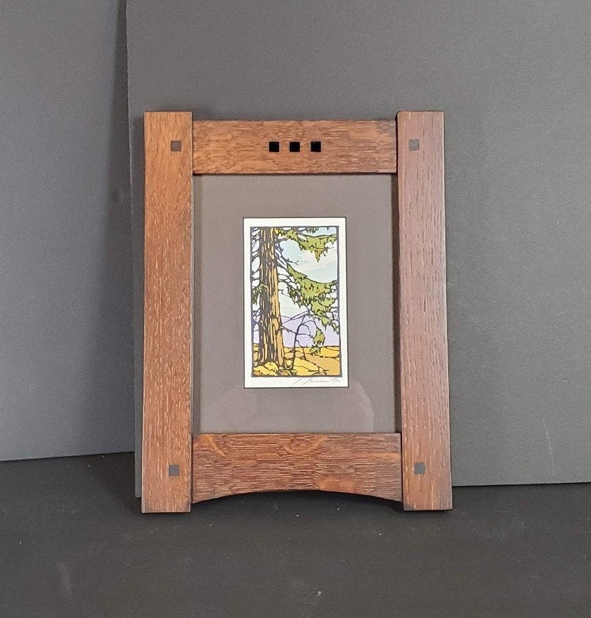 Mission Craftsman Style Arts Crafts 8 x 10 Picture Frame Etsy