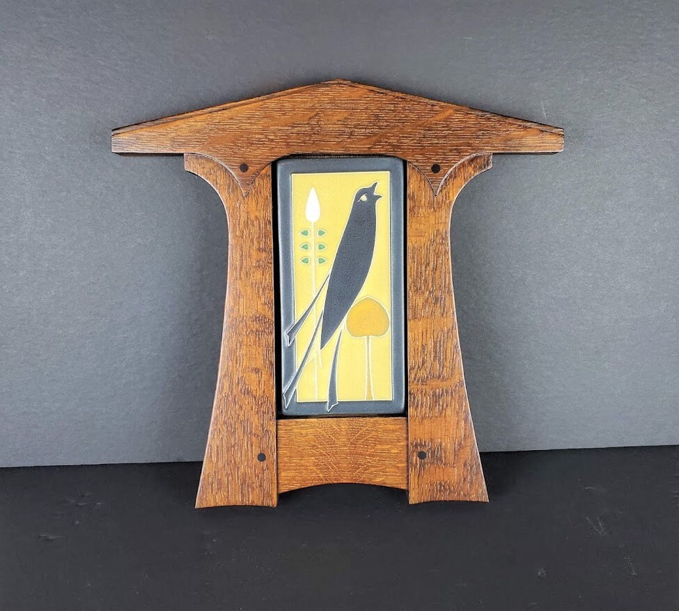 Mission Craftsman Style Arts Crafts Motawi Tile and Frame Etsy