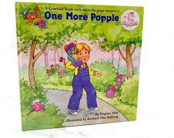 One More Popple by Virginia Holt [GATEFOLD FLAP BOOK] 1986 • Rare! •  Popples!