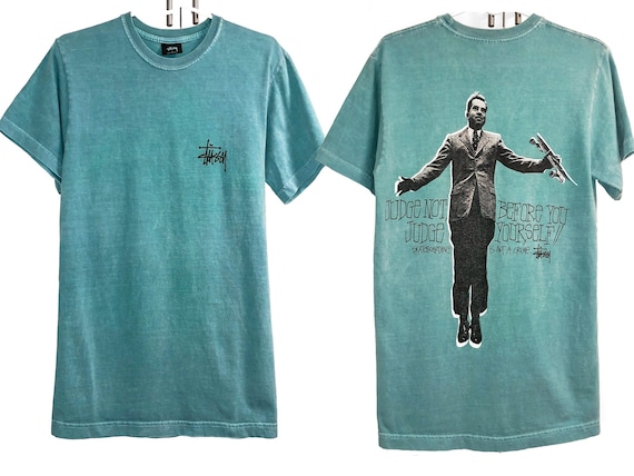 RARE Vintage Stüssy T Shirt • Judge Not X skateboarding is