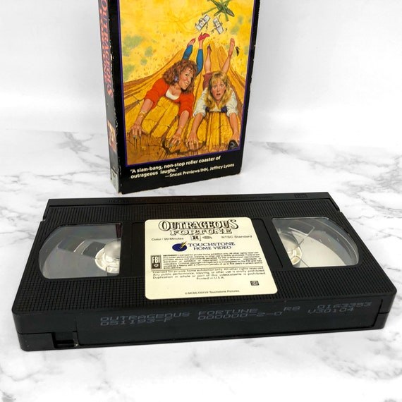 Outrageous Fortune VHS Classic Vintage Rare Film... - Depop