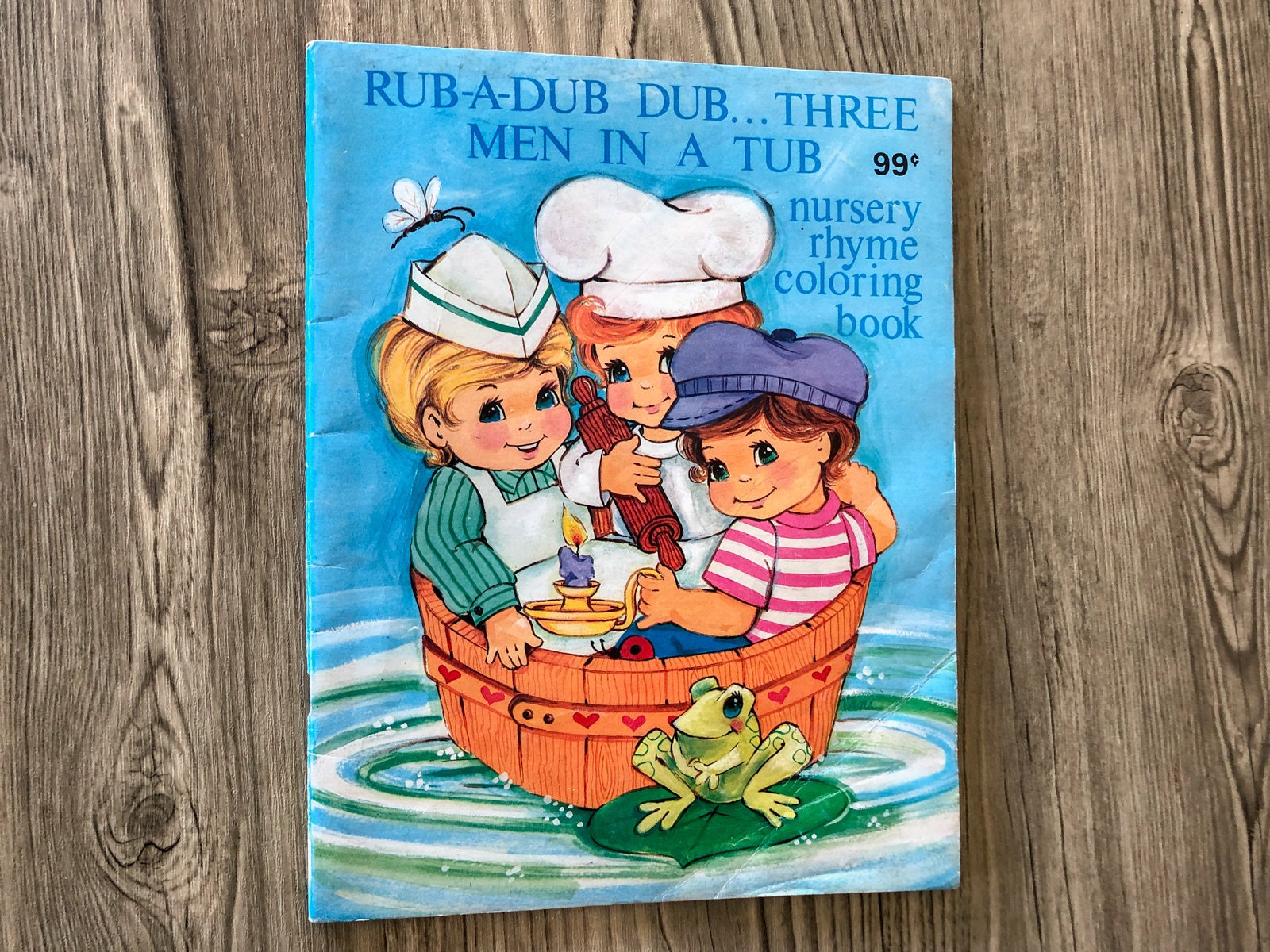 Vintage 1986 RubADub Dub... Three Men in a Tub Nursery Etsy
