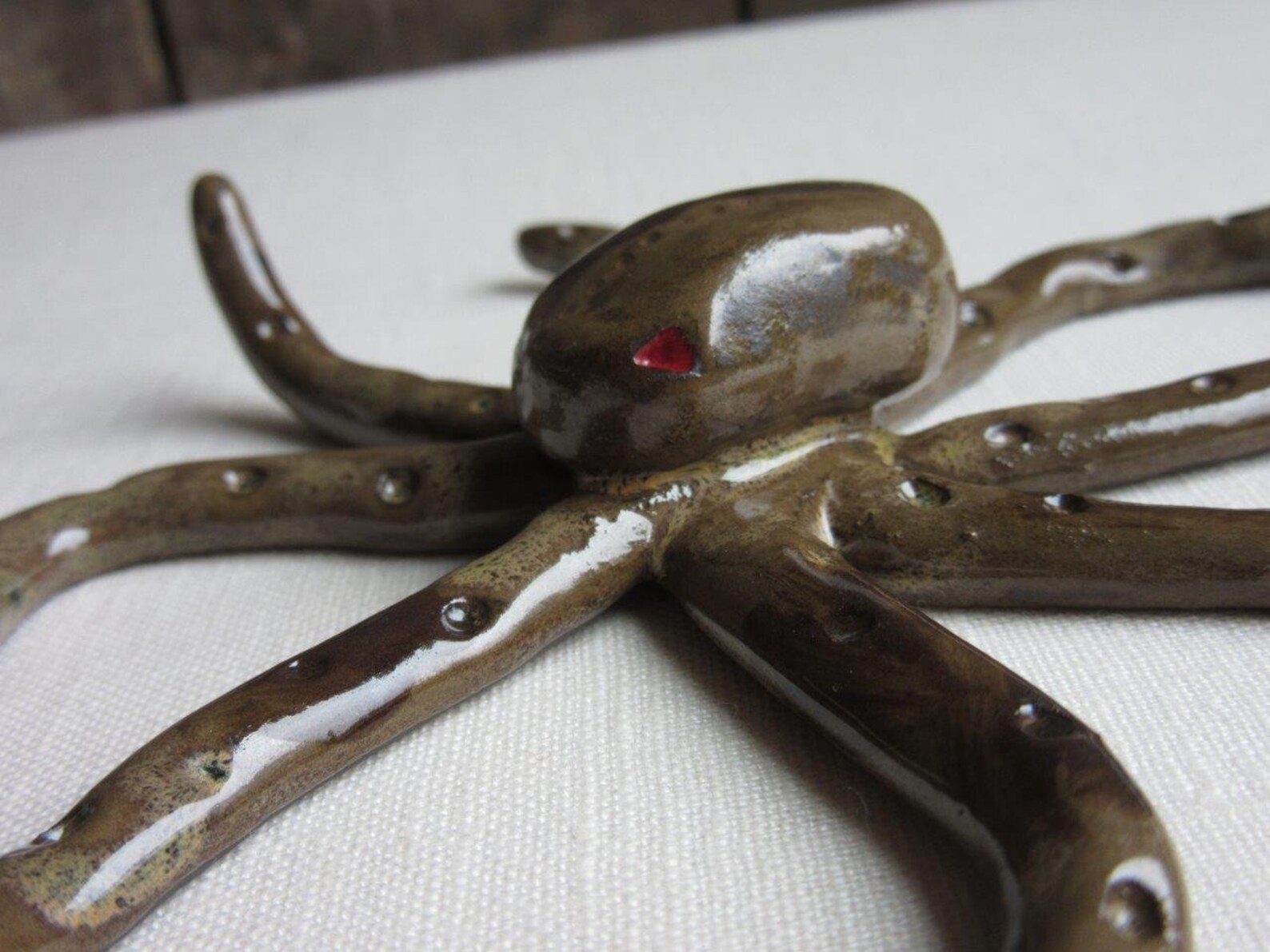 Handmade Octopus Figurine Ceramic Octopus Pottery Sea Etsy