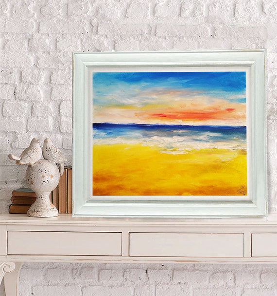 warme farben malerei, warme farben sonnenuntergang Ölmalerei orange und gelb | etsy, Innenarchitektur