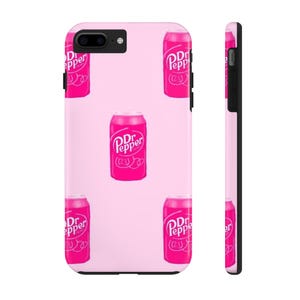 Dr. Pepper Handyhülle, Retro Pink Schutzhülle, Geschenk für Soda Liebhaber, süße Handyhülle, lustiger Handyschutz