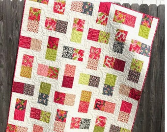 Hidden Charms Quilt Pattern Printed Version - Cuddle Cat Quiltworks CCQ069, Modern Quilt Pattern for Charm Squares
