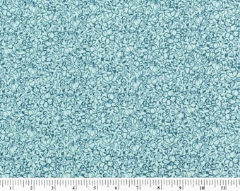 Davina Floral PINK GREEN TURQUOISE by the Half Yard