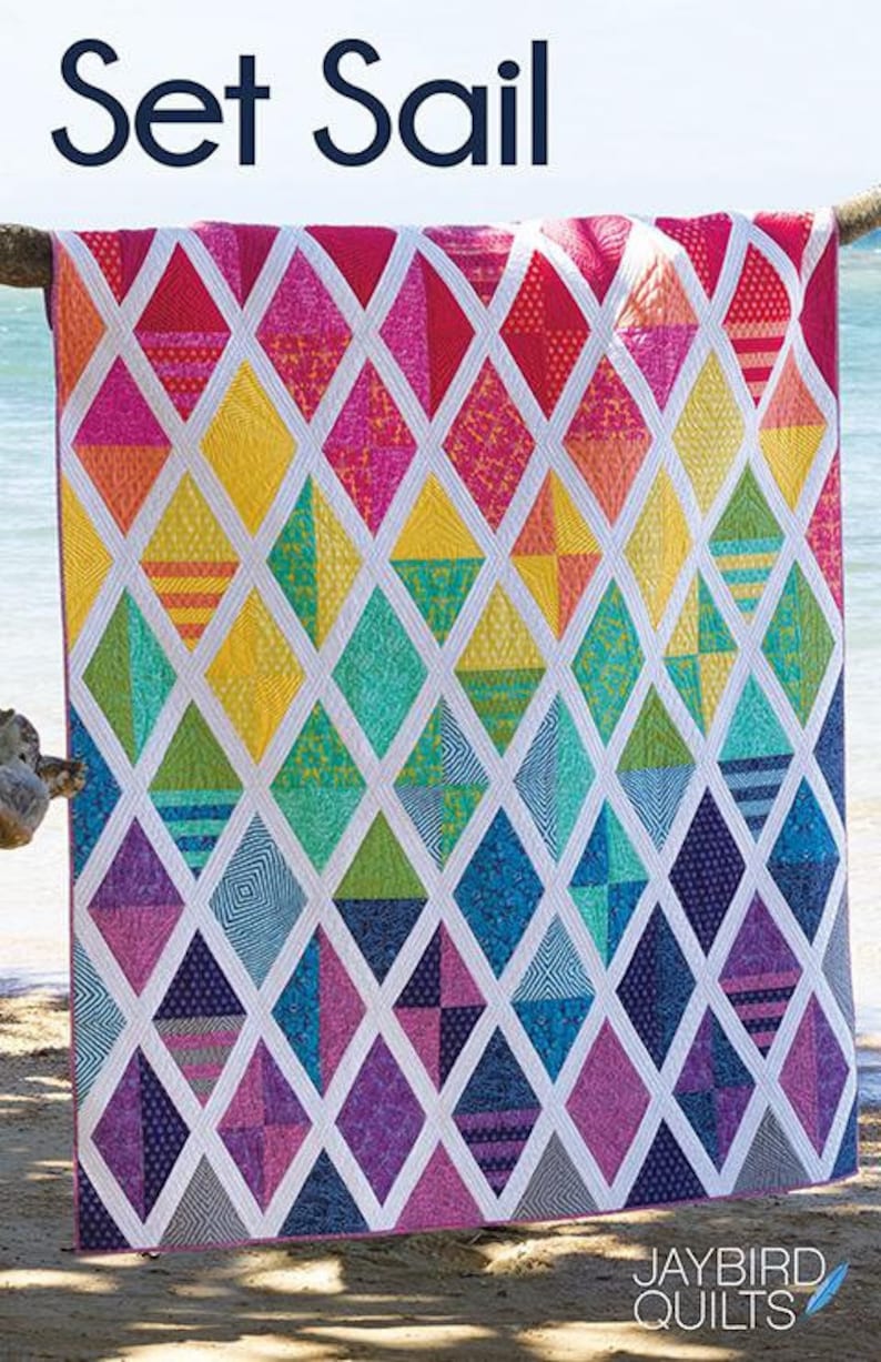 Set Sail Quilt Pattern Jaybird Quilts JBQ164 Fat Quarter Etsy