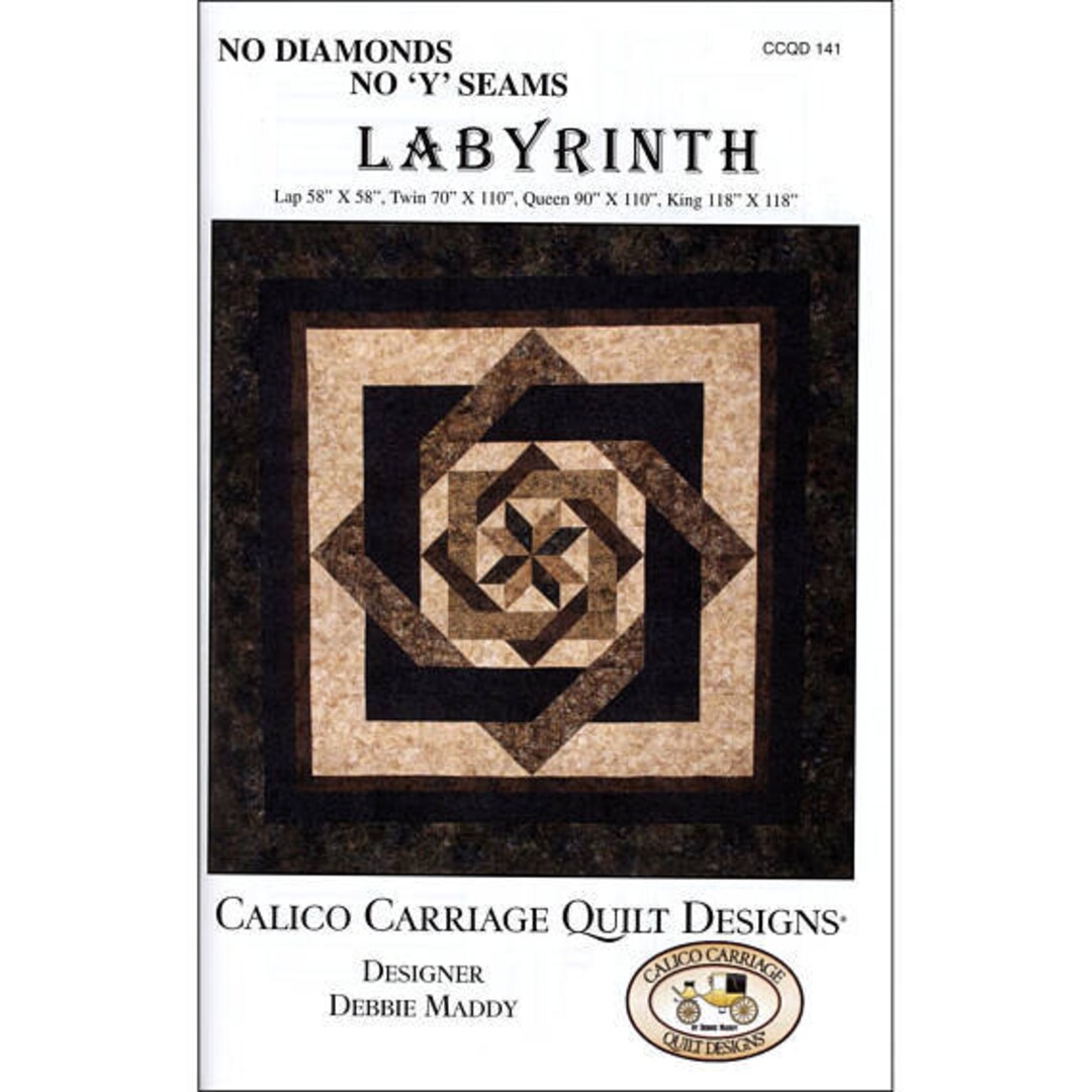 Labyrinth Quilt Pattern by Debbie Maddy From Calico Carriage Designs
