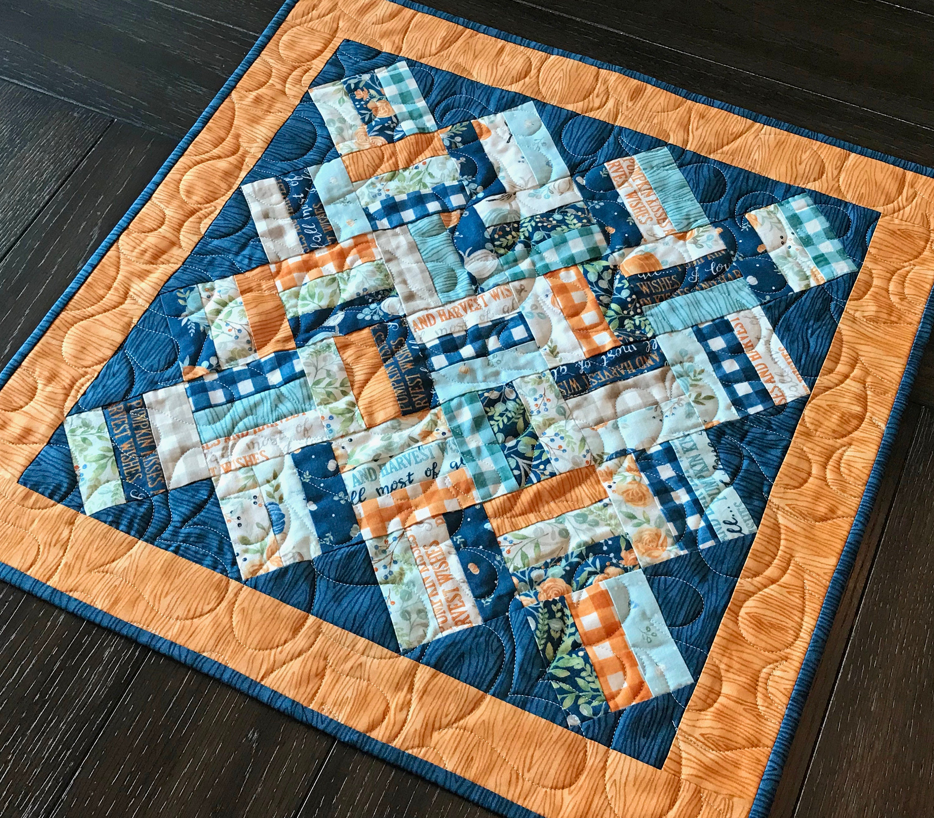 Braided Squares Table Runner & Topper Pattern Printed Version - Cuddle ...
