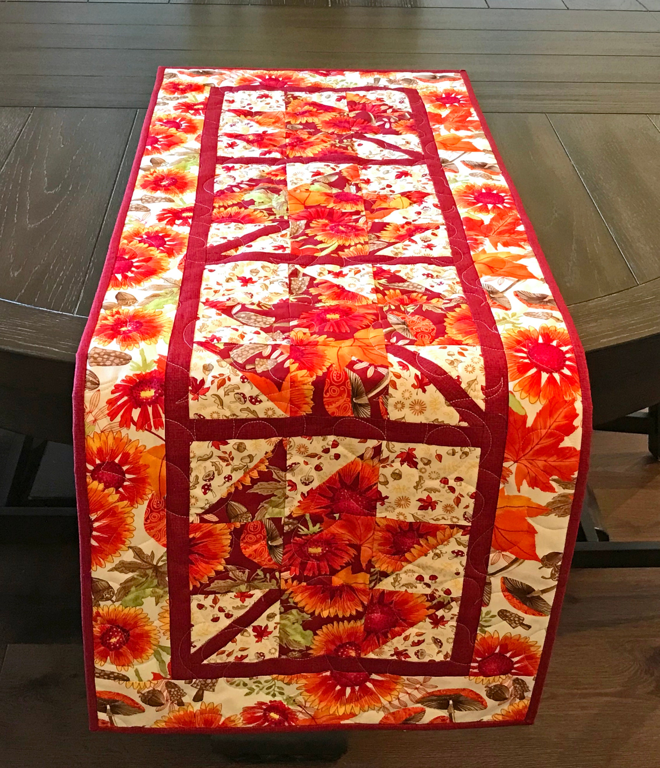 Fall Leaves Table Runner Pattern PDF Version, CCQ078, Autumn Leaves ...