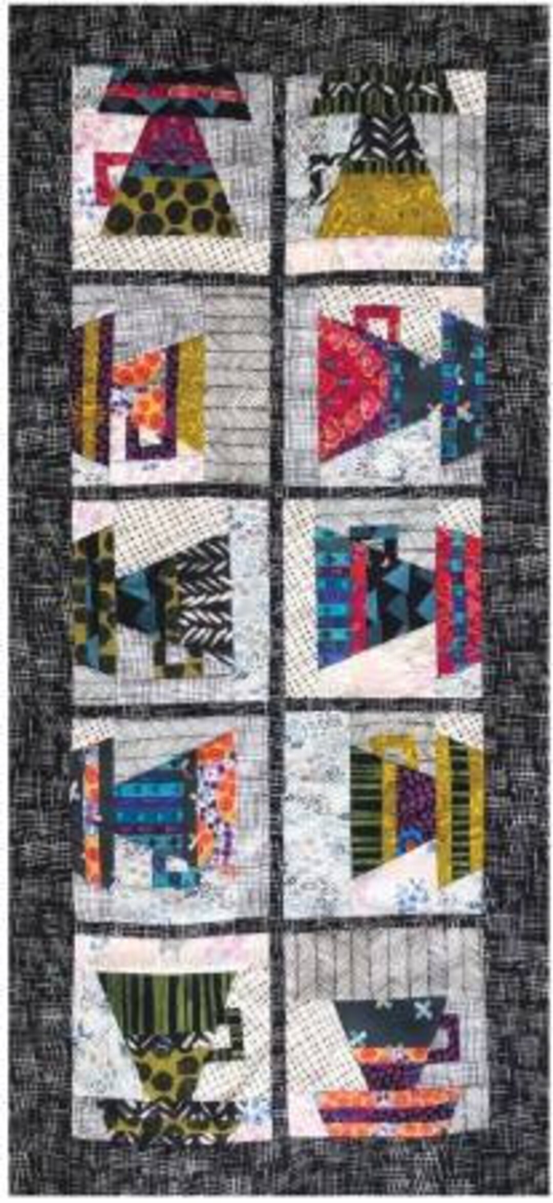 Coffee Break Table Runner Pattern Coffee Themed Table Runner Pattern, Fat Quarter Friendly Table