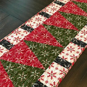 Christmas Tree Lane Table Runner Pattern Printed Version - Cuddle Cat ...