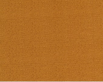 Thatched Aged Penny Fabric - 23" REMNANT CUT- Moda 48626-180, Gold Copper Blender Fabric, Golden Brown Blender Fabric