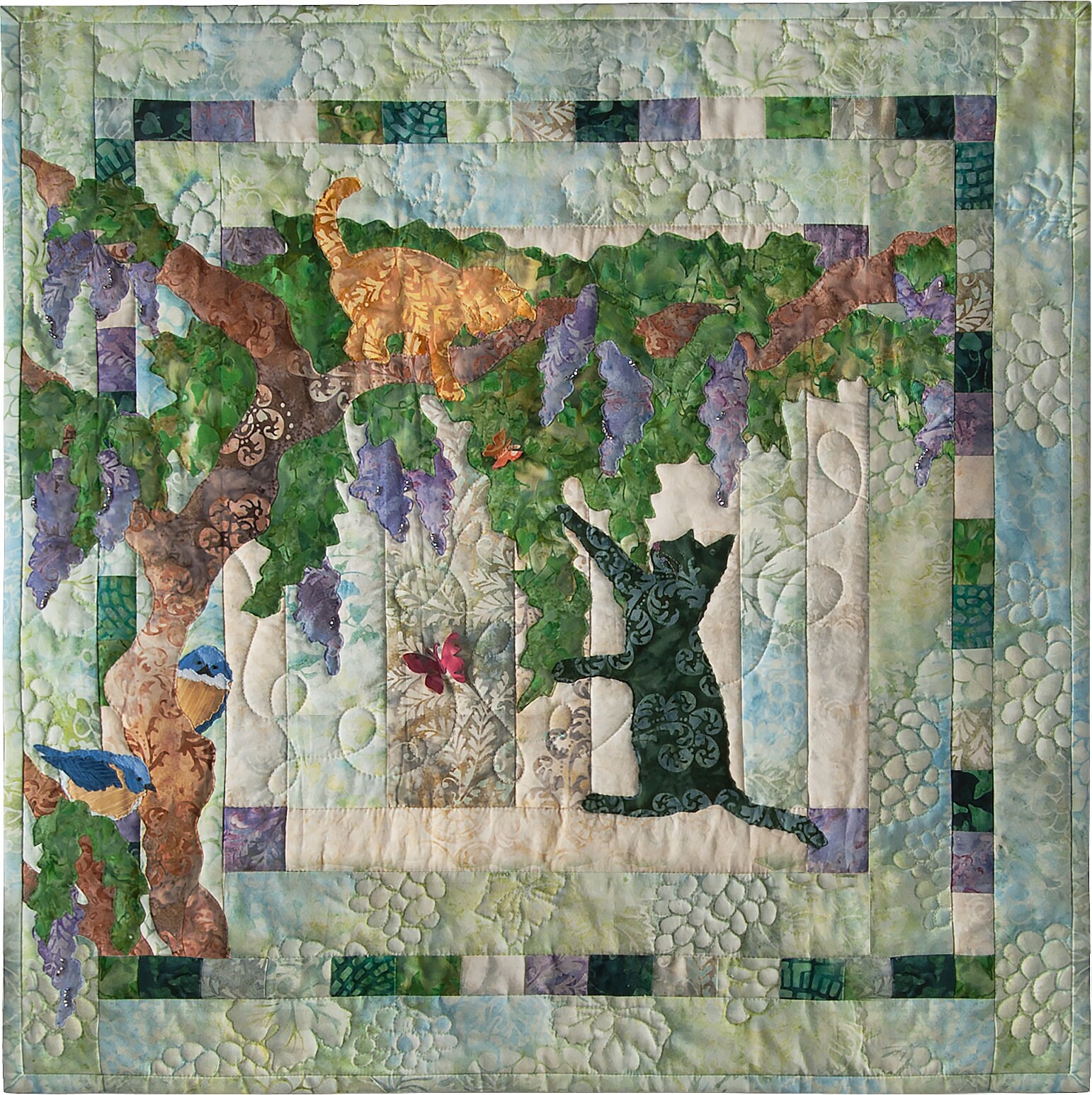 Wisteria Lane Laser Cut QUILT KIT by Mckenna Ryan Cat Themed Etsy
