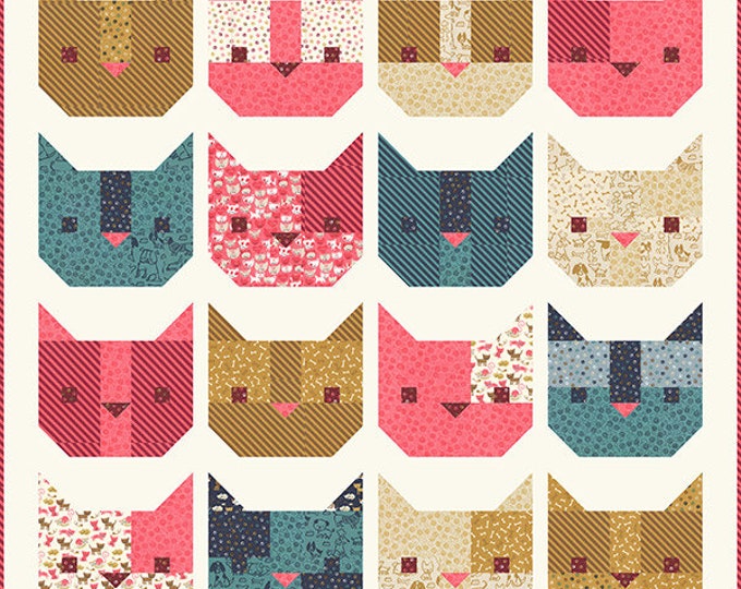 Here Kitty Kitty Quilt Pattern Stacy Iest Hsu SIS003, Cat Quilt Pattern