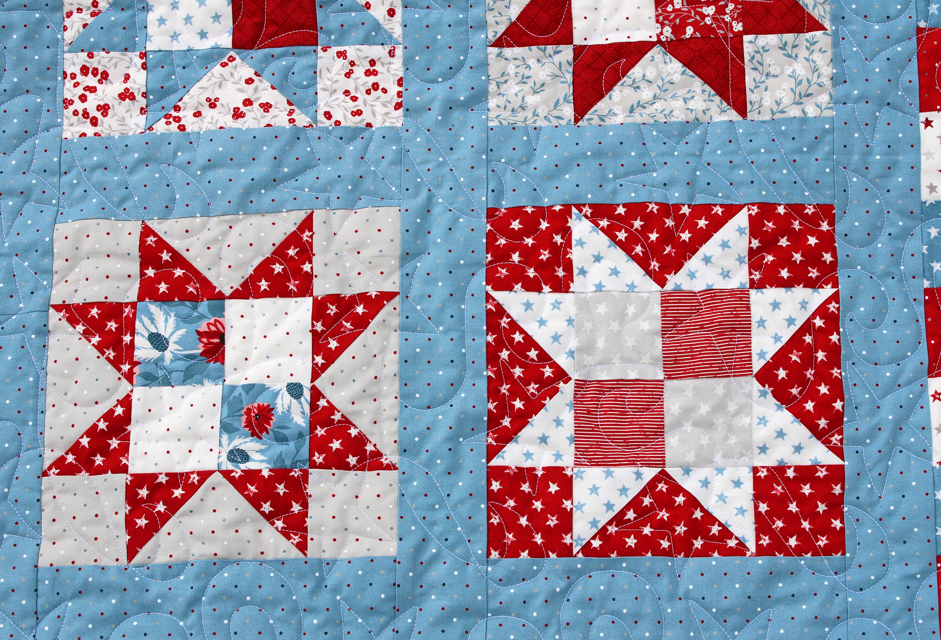 One Nation Patriotic Quilt Pattern PDF Version - Cuddle Cat Quiltworks ...