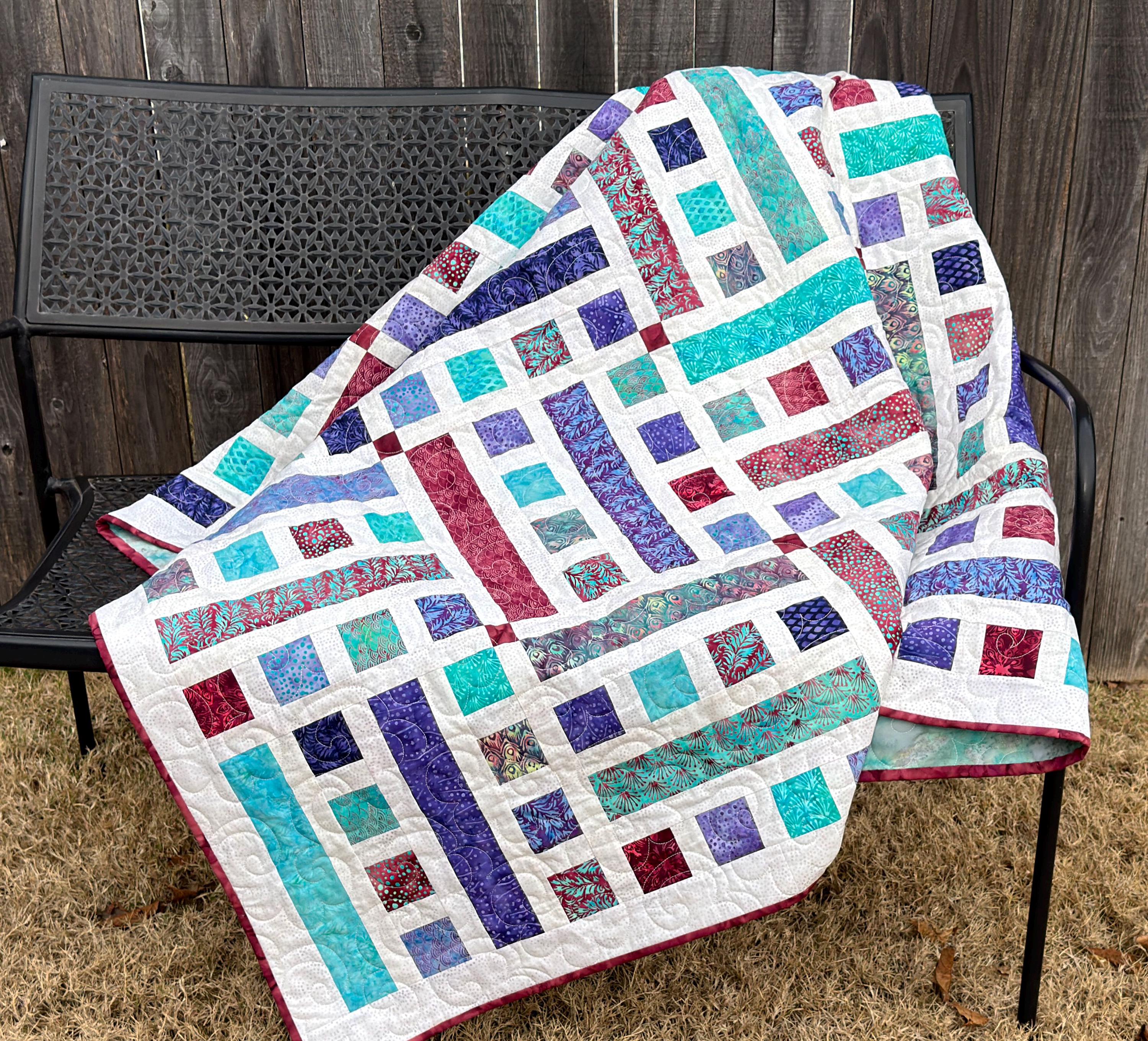 Chutes & Ladders Strip Quilt Pattern Printed Version - Cuddle Cat ...