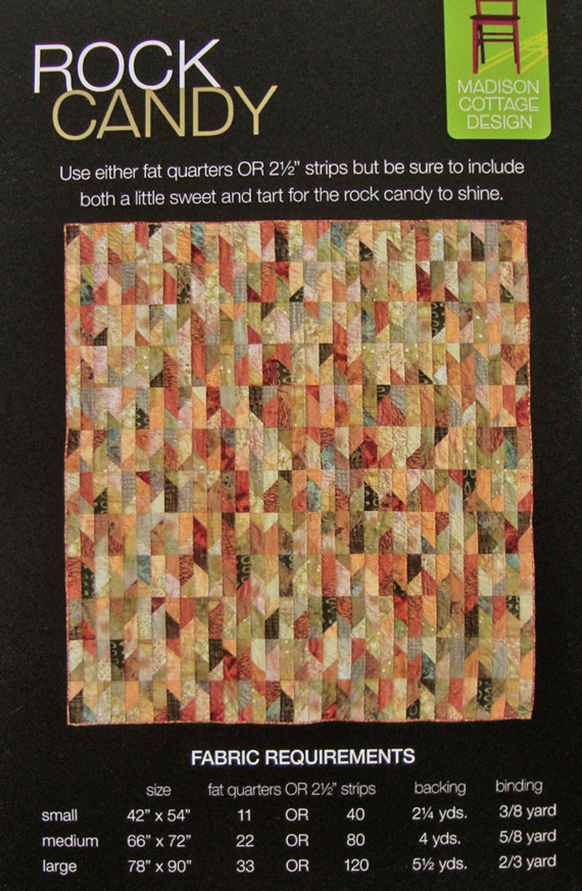 Rock Candy Quilt Pattern From Madison Cottage Design Fat Etsy