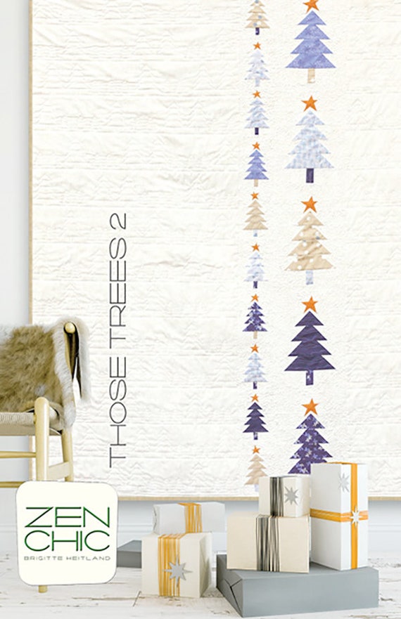 Those Trees 2 Quilt Pattern By Zen Chic Tt2qp Modern Etsy