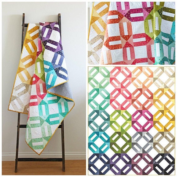 Ombre Weave Quilt Pattern V And Co Vc1251 Modern Quilt Etsy