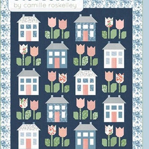 Hometown Quilt Pattern - Thimble Blossoms 263, Houses Quilt Pattern, Fat Quarter Friendly House Quilt Pattern, Town Village Quilt Pattern