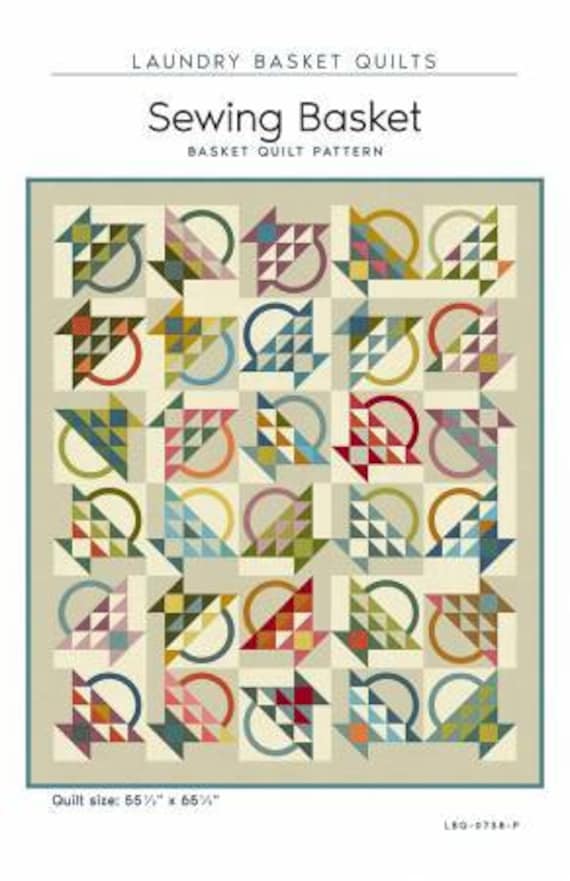 Sewing Basket Quilt Pattern by Edyta Sitar Laundry Basket Etsy