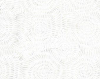 Island Batik Neutrals Foundations Coconut Batik Fabric, Neutral Off White Batik Fabric, Batik Blender Fabric, By the Yard