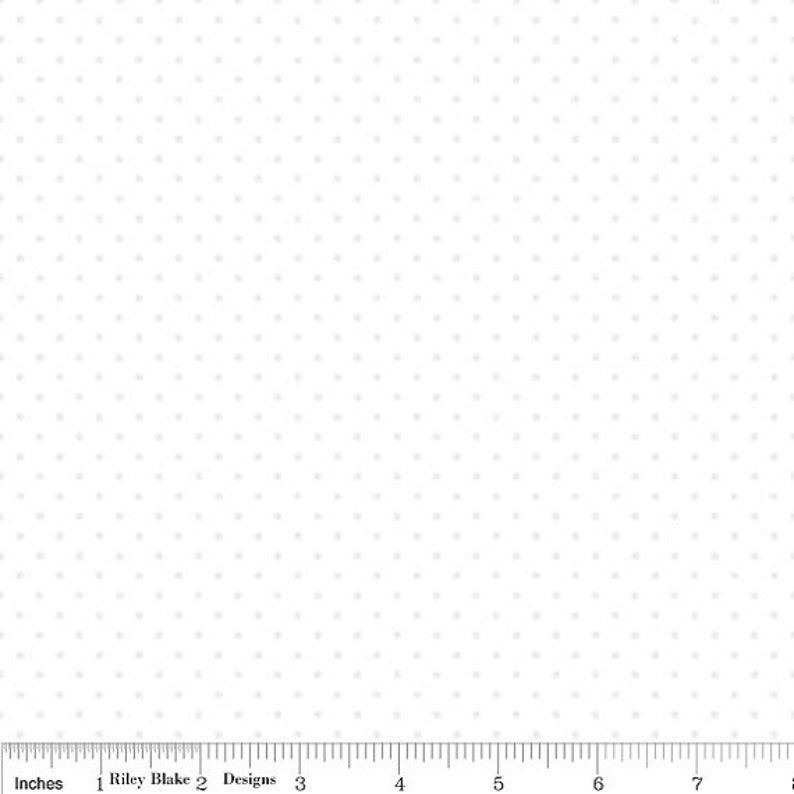 Swiss Dots White on White Fabric 30 REMNANT CUT Riley Blake Designs C790-150, White on White Tonal, White Blender Fabric image 1