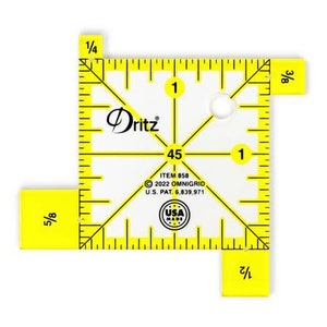 Dritz Seam Width Gauge, Quilter's Applique Marking Tool, Fabric Crease Marking Tool, Sewing Marking Tool and Applique Aid