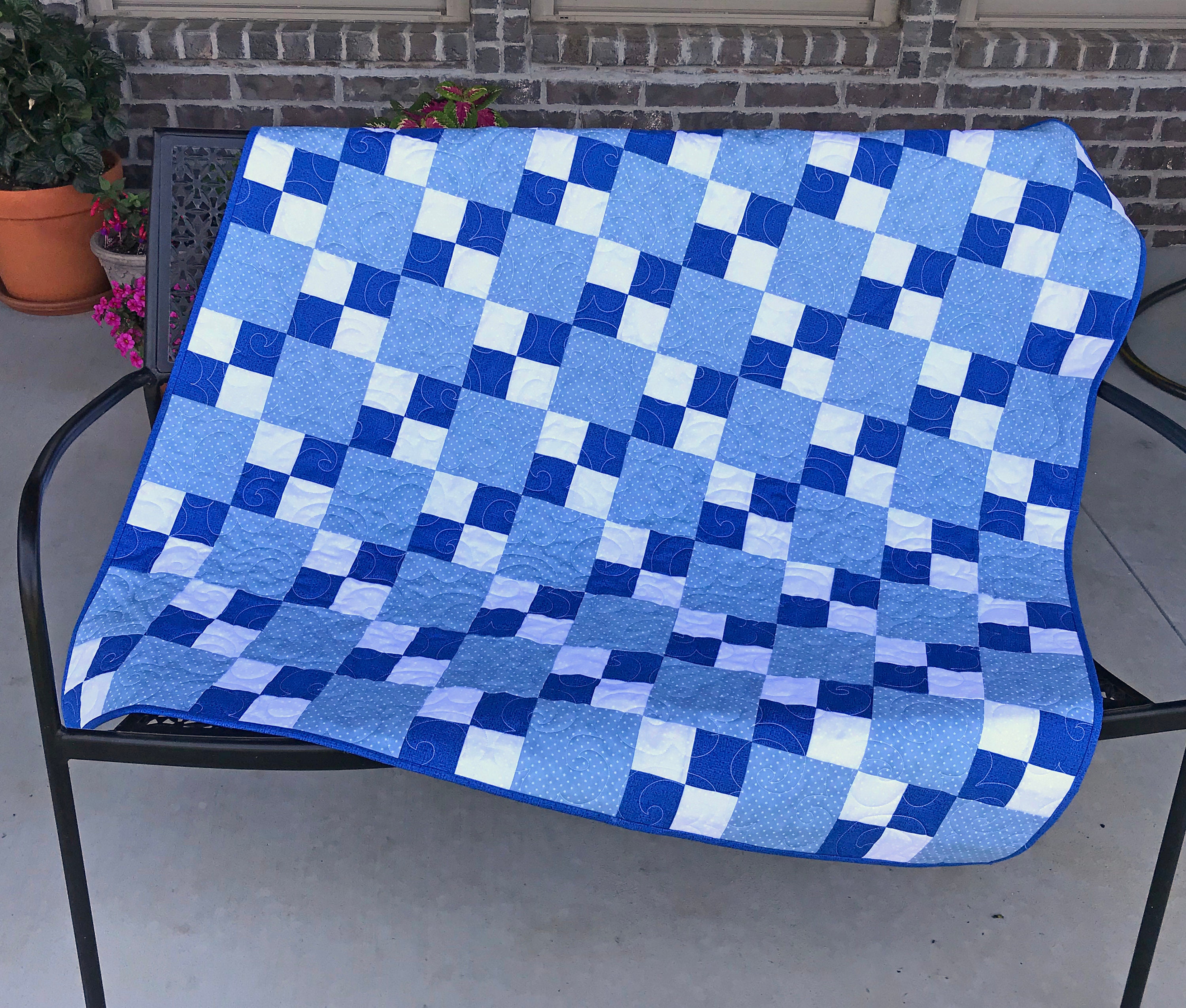 Stacking Blocks Quilt Pattern in Four Sizes PDF Version, Cuddle Cat ...