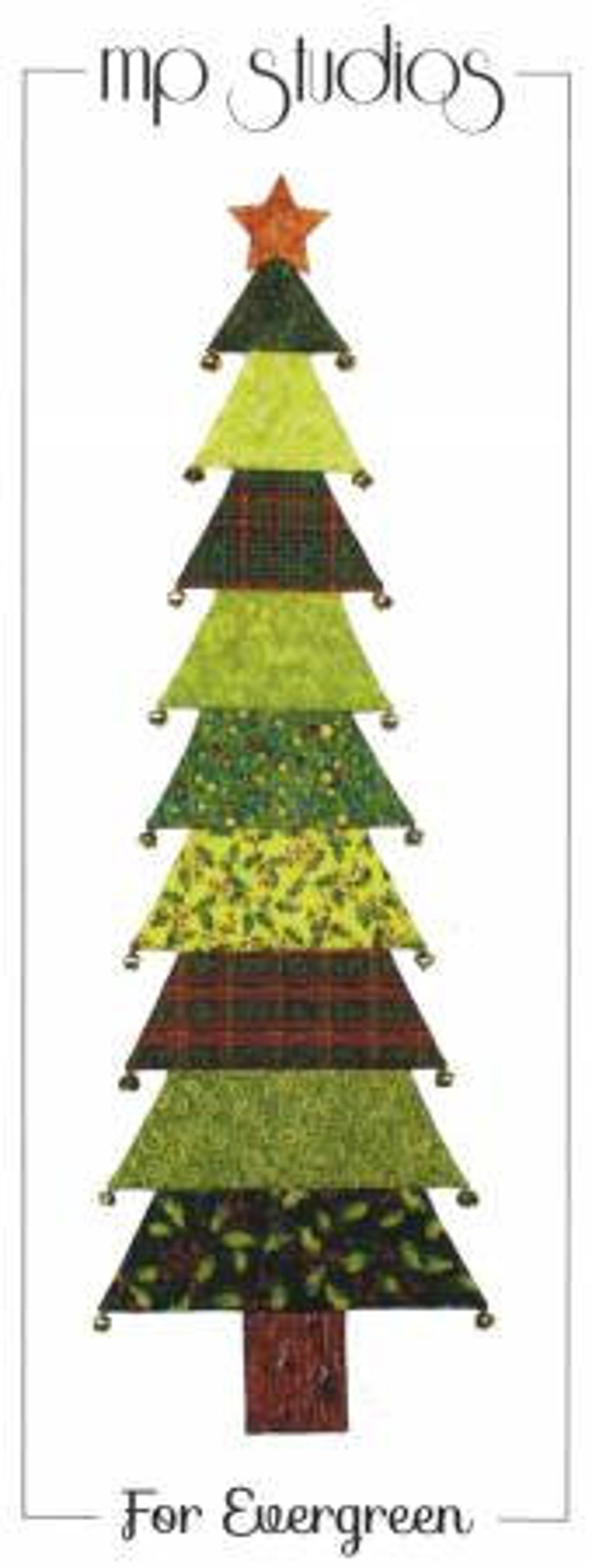 For Evergreen Christmas Tree Quilt Pattern MP Studios MPFE201