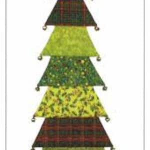 For Evergreen Christmas Tree Quilt Pattern - MP Studios MPFE201, Christmas Tree Wall Quilt Pattern, Scrappy Christmas Quilt Pattern