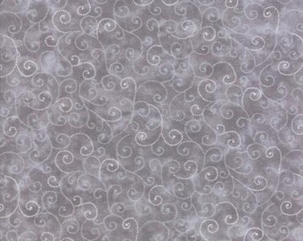 Moda Marbles Swirls Grey Fabric 9908-82 - 35" REMNANT CUT, Gray Tonal Fabric, Gray Blender Fabric, Gray Swirl Fabric