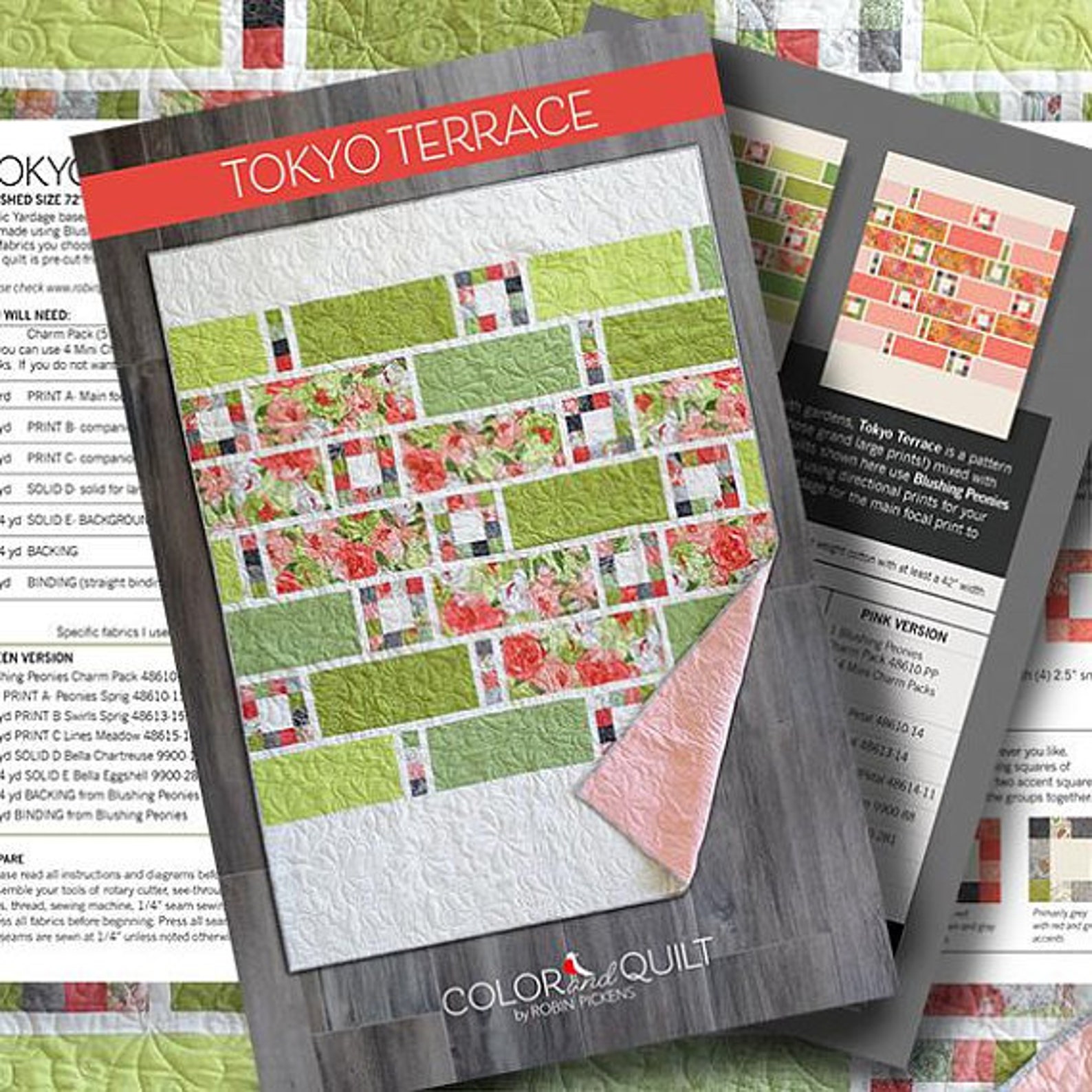 Tokyo Terrace Quilt Pattern Robin Pickens Color and Quilt Etsy