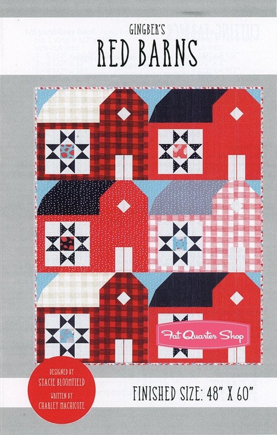 Red Barns Quilt Pattern Gingiber G020 Farm Fresh Quilt Etsy