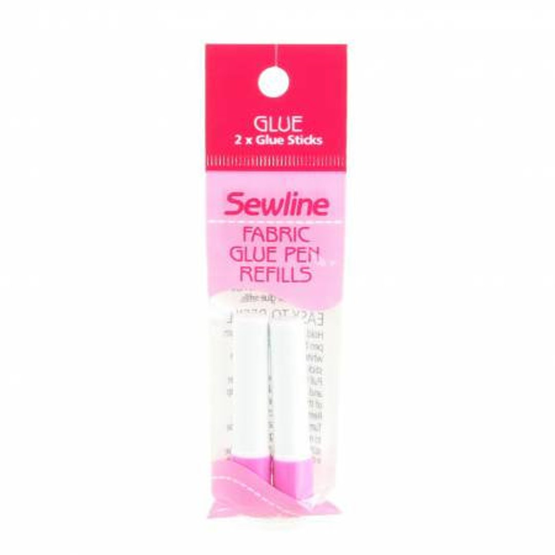 Sewline Refillable Water Soluble Glue Pen Refills Blue 2ct, SKU: FAB50013