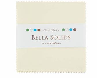 Bella Solids White Charm Pack Moda 9900PP-98 42 5 | Etsy
