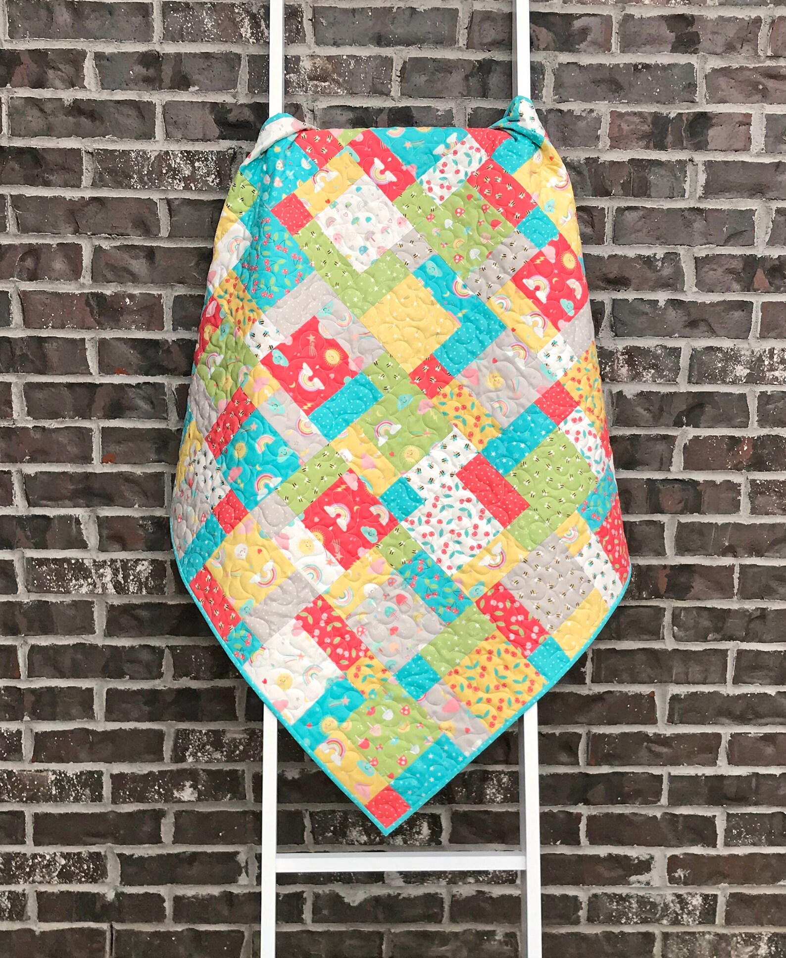 Charming Baby Quilt Pattern PDF Version Cuddle Cat Quiltworks Etsy