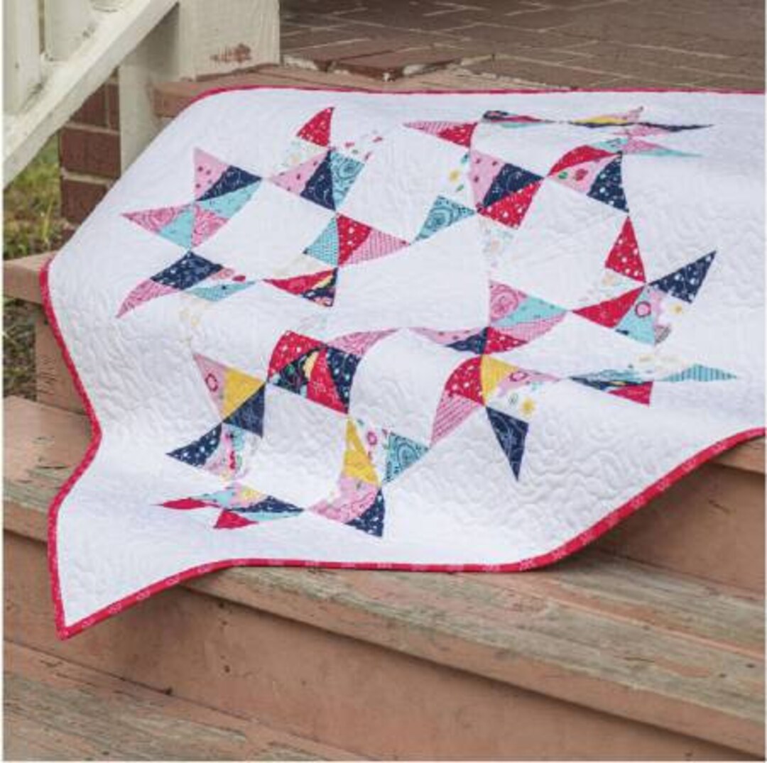 Cotton Candy Quilt Pattern Cut Loose Press CLPISE019, Charm Square