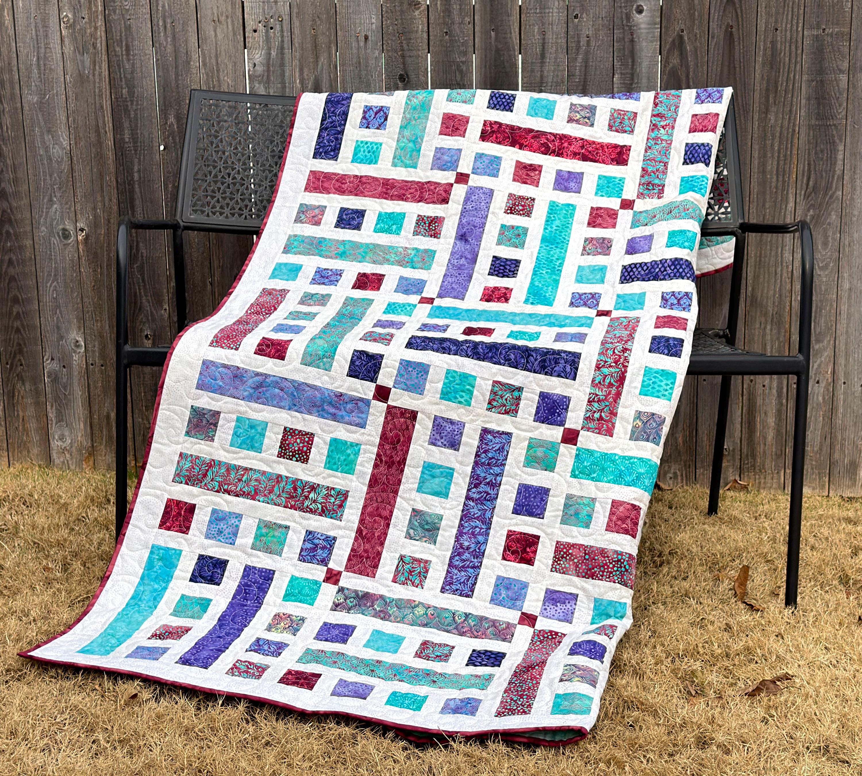 Chutes & Ladders Strip Quilt Pattern Printed Version - Cuddle Cat ...