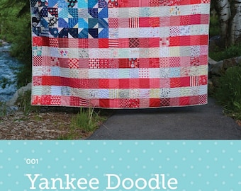 Yankee Doodle Dandy Quilt Pattern - Maker Valley 001, Patriotic Quilt Pattern - American Flag Quilt Pattern - Americana Quilt Pattern