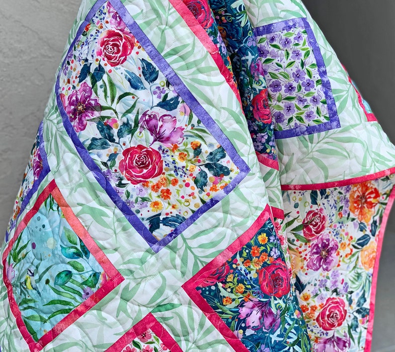 Fancy Frames Quilt Pattern PDF Version Cuddle Cat Quiltworks Etsy