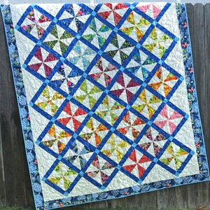 Pinwheel Parade Quilt Pattern PDF Version, Cuddle Cat Quiltworks CCQ077 ...