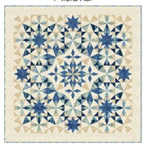 Alaska Traditional Quilt Pattern - Laundry Basket Quilts LBQ-0722-P, Star Quilt Pattern, Fat Quarter and Fat Eighth Friendly